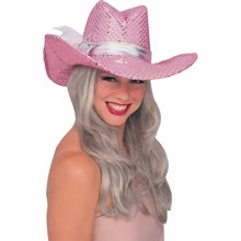 Hats - Pink Sequin Cowgirl Hat - Price: $19.99