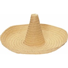 Hats - Large Straw Zapata Hat - Price: $13.50