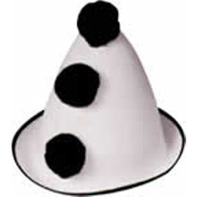 Hats - Clown Hat - Black & White - Price: $10.99