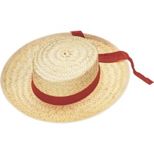 Hats - Straw Gondolier Hat - Price: $5.50