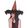 Hats - Feathered Brim Witch Hat