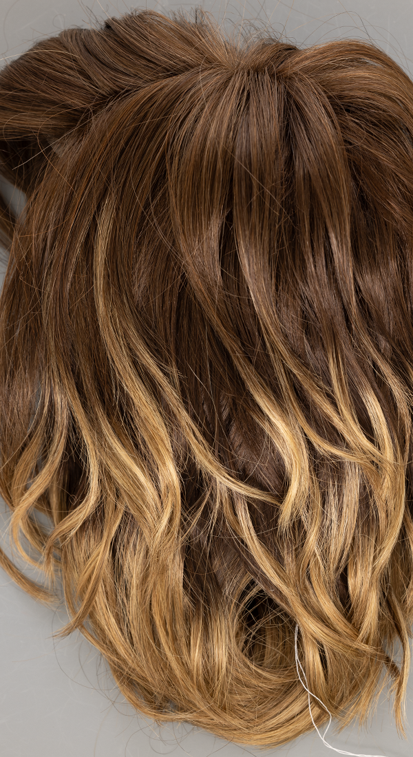 Toffee Latte - Dark Chocolate Brown Base with Painted Caramel Blonde Highlights (+$5.00)