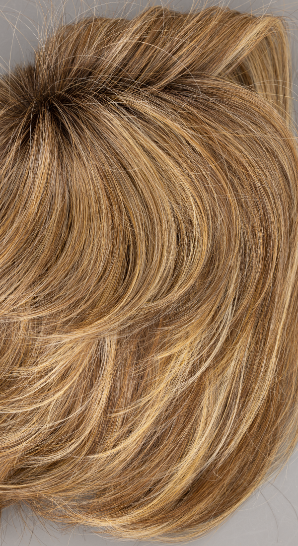 SS11/25 Honey Pecan - Light Brown and Light Auburn blended with Light Golden Blonde Highlights all with Dark Brown Roots (+$3.00)
