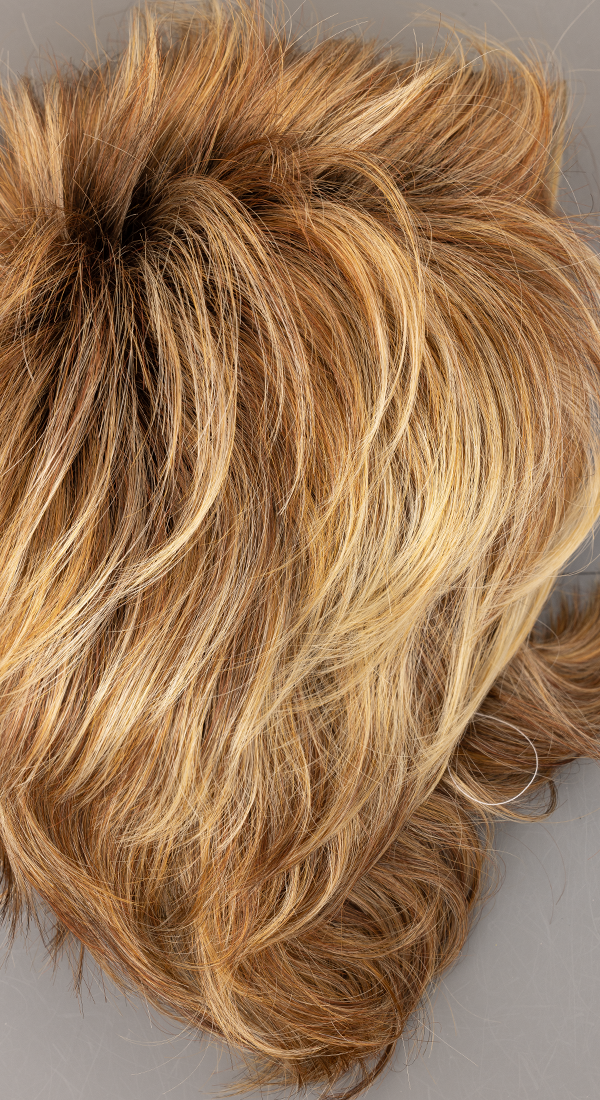 SS29 Glazed Strawberry - Light Auburn with Light Blond Highlights and Dark Brown Roots and a Darker Red Nape (+$3.00)