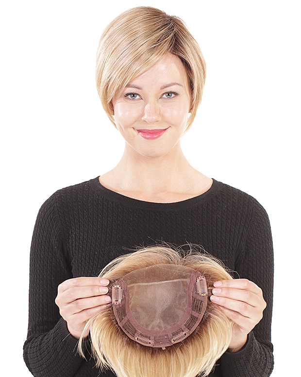 Lace Front Mono Topper 6 BT-7009, By BELLE TRESS WIGS