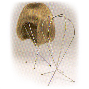 Wig Stand - Folding (Wire), By Accessories