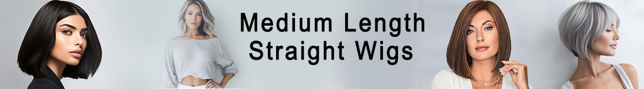 Medium Length, Straight Hair