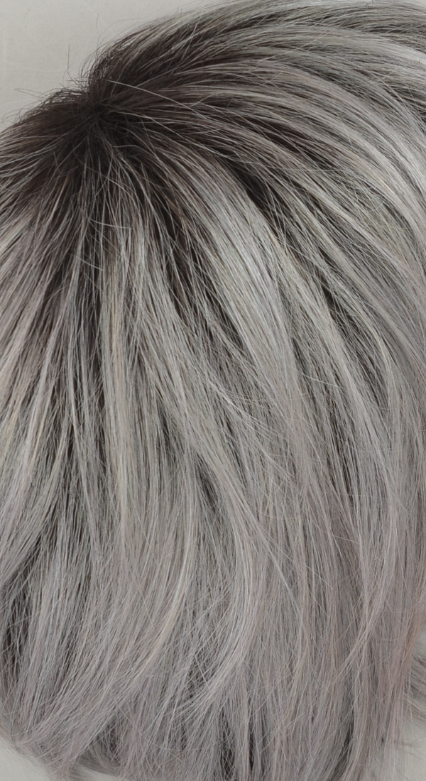 Smokey Gray R - Light Gray blend with very Dark Roots (+$5.00)