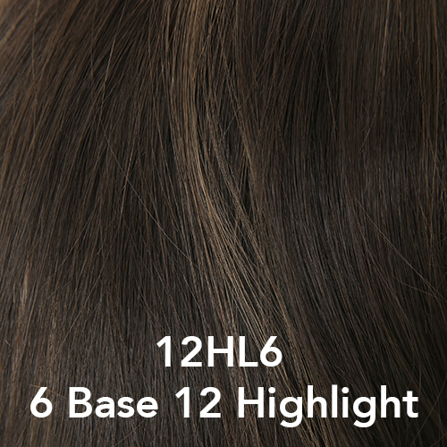 12HL6 - Dark Brown with Golden Brown Highlights in Front