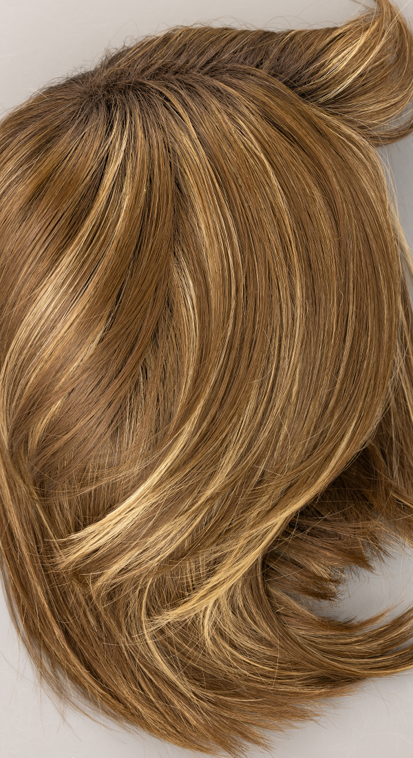 Iced Mocha R - Medium Brown with Light Blond Highlights and Dark Brown Roots (+$5.00)