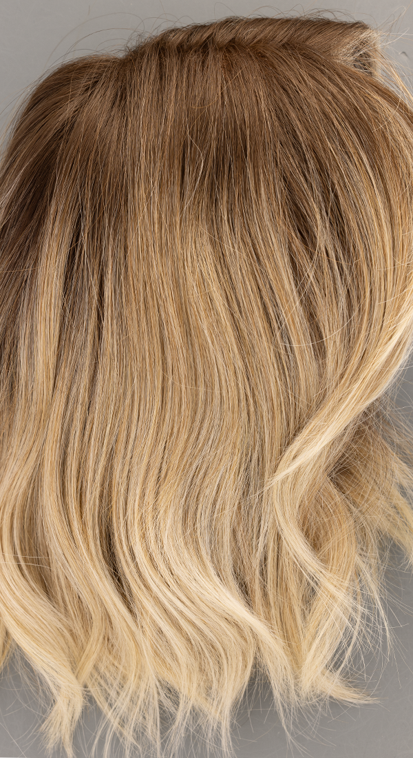 Melted Sand - R  Medium Brown Roots progressing to a Soft Light Brown with Very Light Blonde Tips (+$5.00)