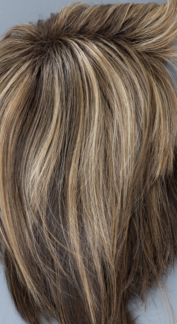 Chocolate Frost R - Chocolate Brown Base with Light Chocolate, Light Auburn and Light Blonde Highlights (+$5.00)