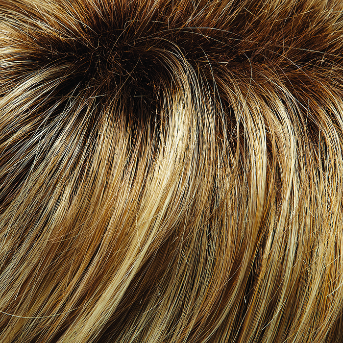 HD12FS8 Shaded Pralines - Lt Gold Blonde & Pale Natural Blonde Blend, Shaded w/ Dk Brown