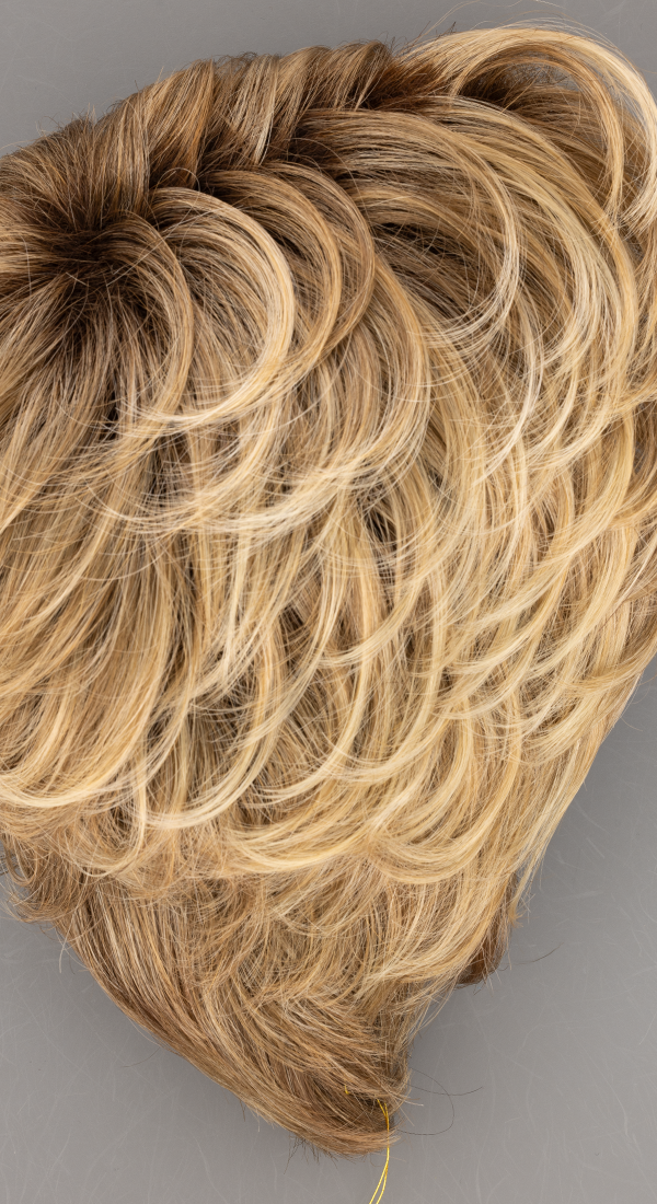 12FS8 Shaded Praline - Lt Gold Brown, Lt Natural Gold Blonde & Pale Natural Gold-Blonde Blend, Shaded w/ Med Brown