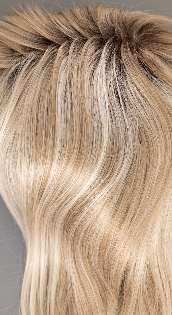 SS23 -  Vanilla - Creamy Blond Blended with Light Golden Blond with Dark Brown Roots (+$3.00)