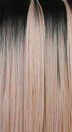 STT4/RSGD - Rose Gold Blonde with Dark Brown Roots