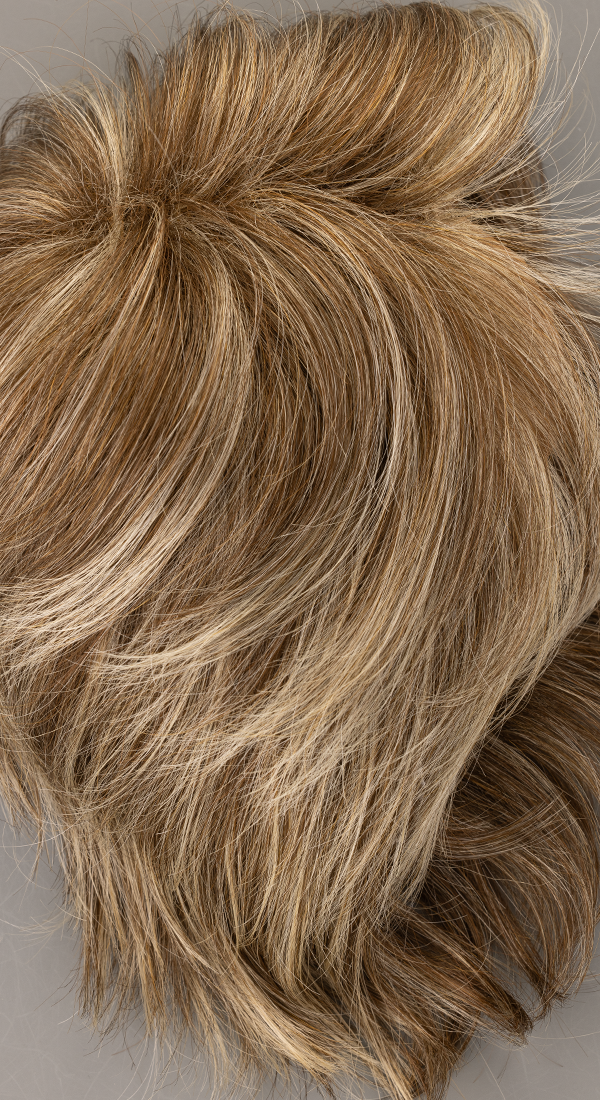 Frosti Blonde - Light Brown Roots Blended with Dark Blond Progressing to very Light Blond Tips