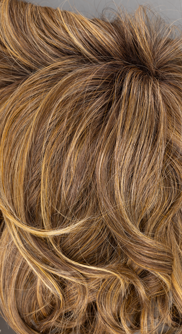 Brown Blonde - Light Brown Blend with Light Golden Blond Highlights and Dark Brown Roots