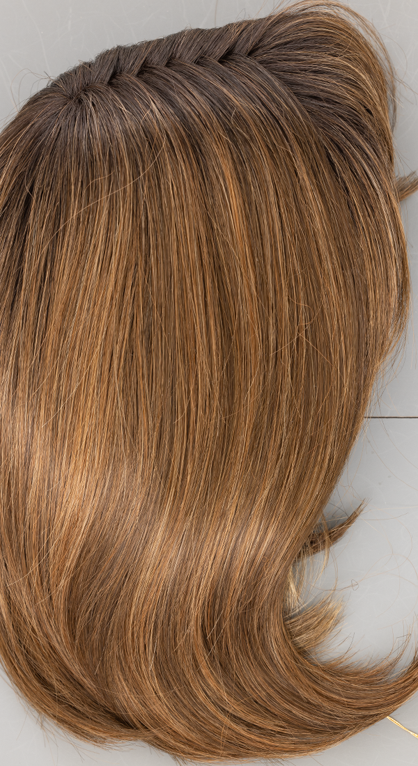 Macchiato - A Blend of Chestnut Brown and Medium Brown with Dark Roots