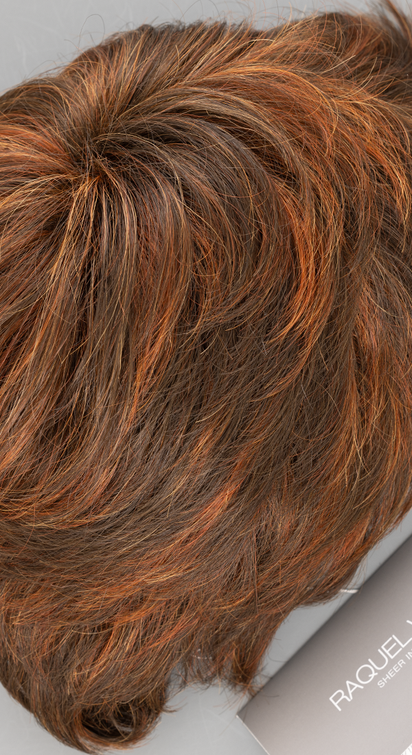 R6/28H Coppery Mink - Dark Chocolate Brown with Bright Auburn Highlights