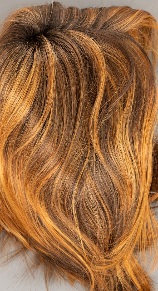 SS30/28 - Spice  - Bright Auburn Blended with Dark Auburn with Dark Brown Roots (+$3.00)