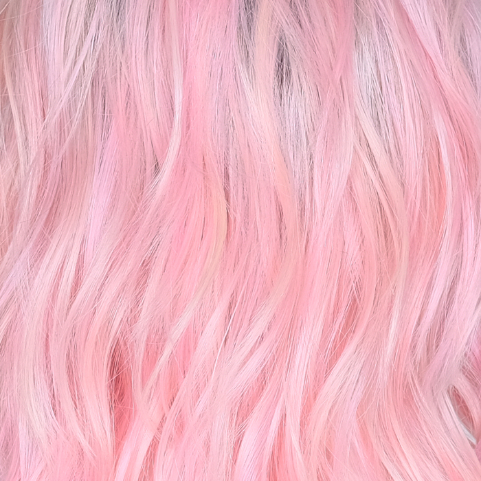 Rose Gold - Pink with Dark Brown Roots