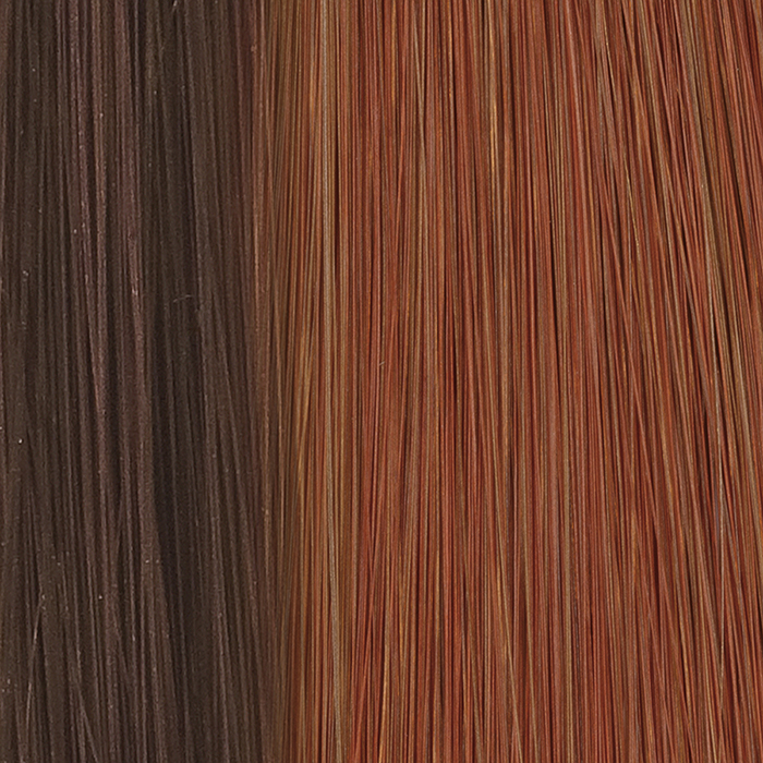 6/28 - Dark Brown with Bright Auburn Highlights
