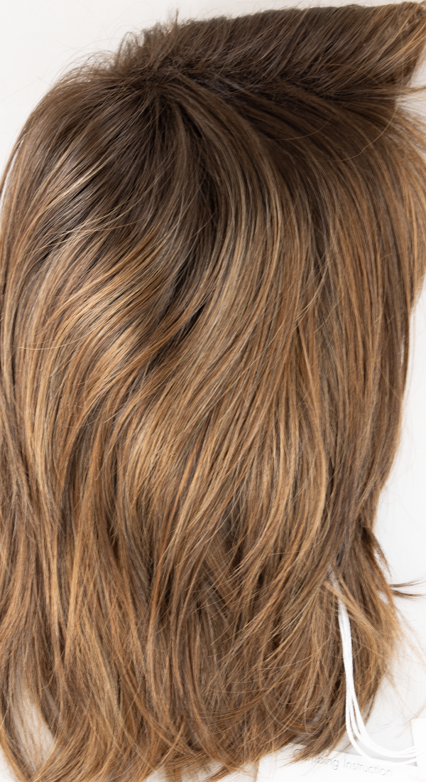 Kandy Brown LR - Caramel and Honey Brown Blended into Dark Brown Roots  (+$7.00)