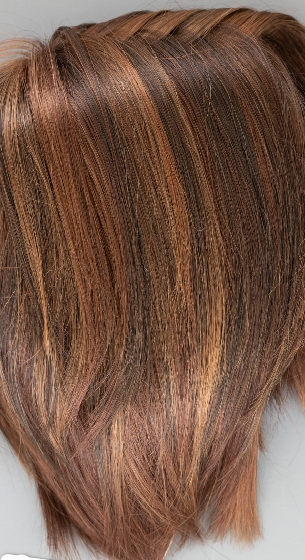 Cinnamon Raisin - Rich Chestnut Brown with Medium Auburn Highlights 