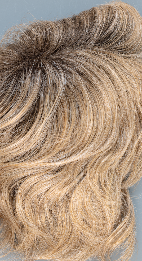 Sandy Mink - Dark Blonde and Light Blond Blended with Dark Brown Roots