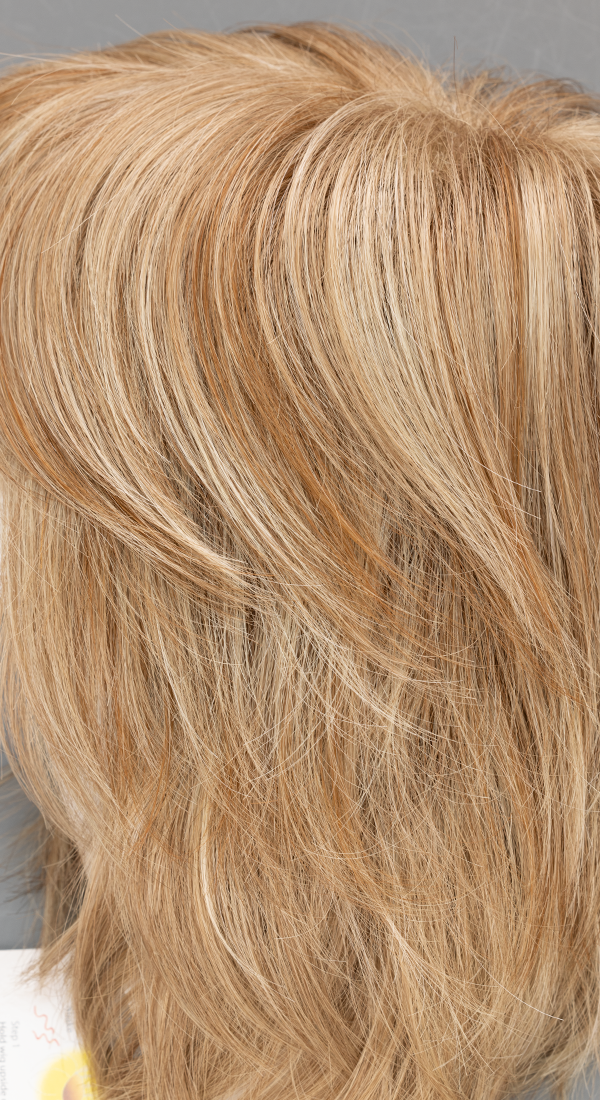 Sugar Cane - Platinum Blonde and Strawberry Blonde 50/50 blend base with Light Auburn highlight