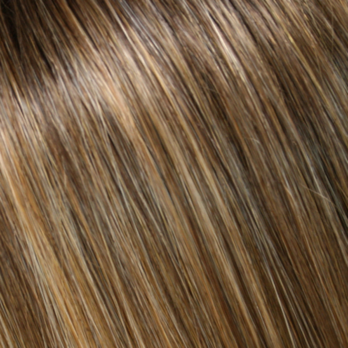 24B18S8 Shaded Mocha - Med Natural Ash Blonde & Lt Natural Gold Blonde Blend, Shaded w/ Med Brown