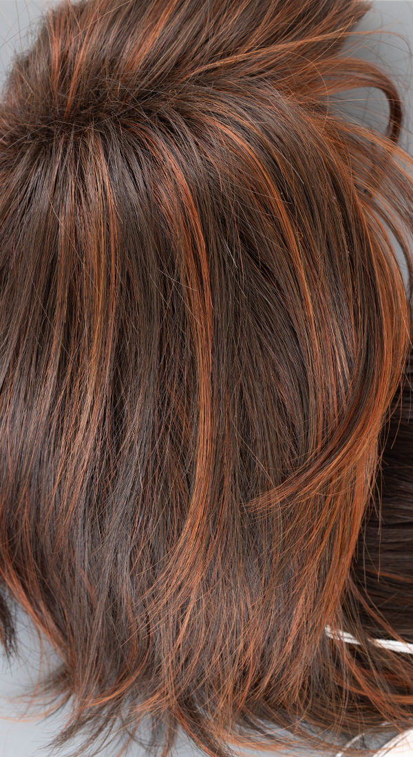 Red Pepper - Darkest Brown with Bright Auburn Highlights