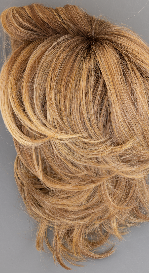 14/26S10 Shaded Pralines n Cream - Lt Gold Blonde & Med Red-Gold Blonde Blend, Shaded w/ Lt Brown (+$5.00)