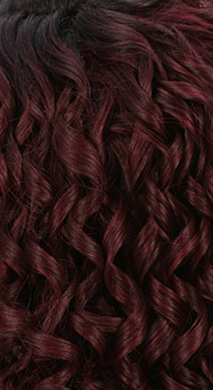 STT1B/99J - Dark Burgundy Wine (99J) with Off Black (1B) Roots