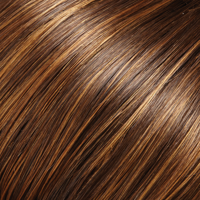 6F27 - Medium Dark Brown Blended with Light Auburn Rust