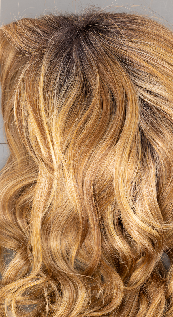 Peanut Butter Swirl - Light and Medium Strawbery Blonde with Dark Roots (+$5.00)