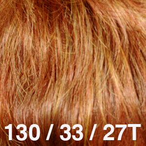 130/33/27T - Blend of Bright Auburn, Dark Auburn, and Strawberry