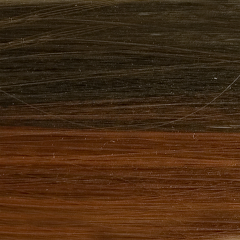  4/130 - Very Dark Brown with Bright Auburn Highlights