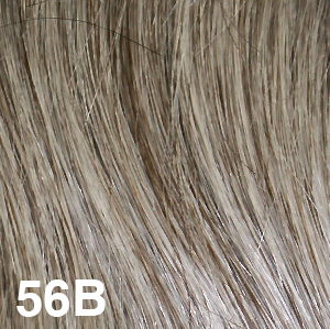 56B - Platinum Blonde with 10%Gray & 5% Pecan Brown