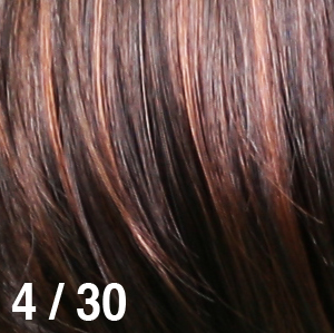  4/30 Dark Brown Blended with Medium Auburn