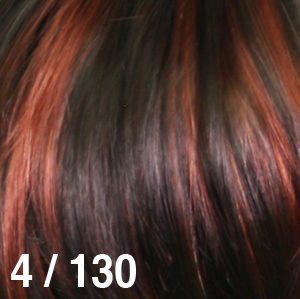  4/130 Dark Brown with Very Bright Auburn