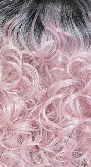 STT1B/PINK - Light Pink with Off Black Roots