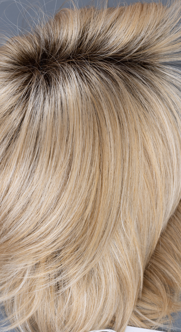 Sandalwood H - Smooth Golden Blonde Blend with Dark Brown Roots (+$5.00)