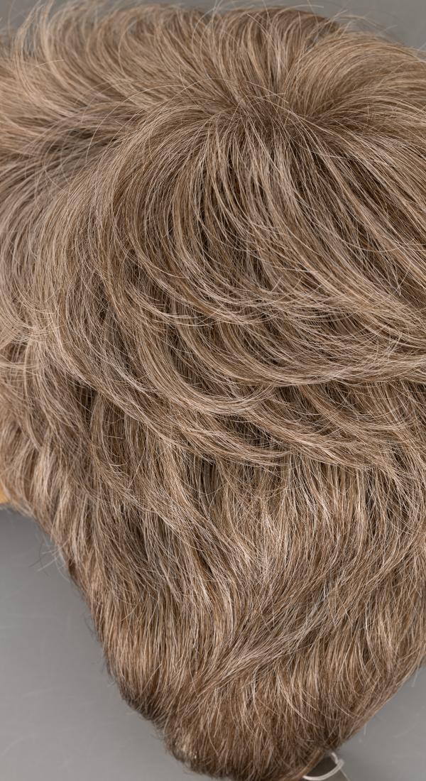 R388G Gradient Smoke - Very Light Smokey Brown and Light Grey Blend with a darker Nape